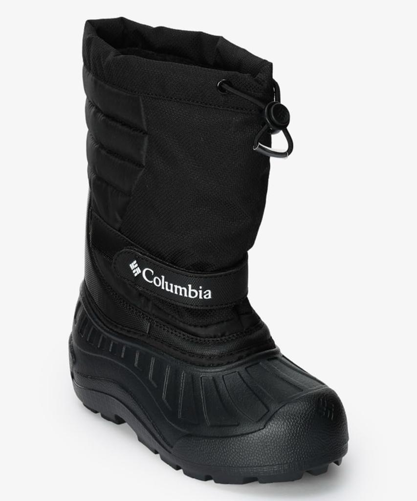 Columbia Powder Bug Snowlite Size Black and White Kids' Boots, BY2106, 22.0cm,