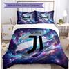 Juventus FC Pattern Printed 3PCS Bedding Set Soft Skin-Friendly Washable Duvet Cover & Pillowcases Set All Season Bedroom