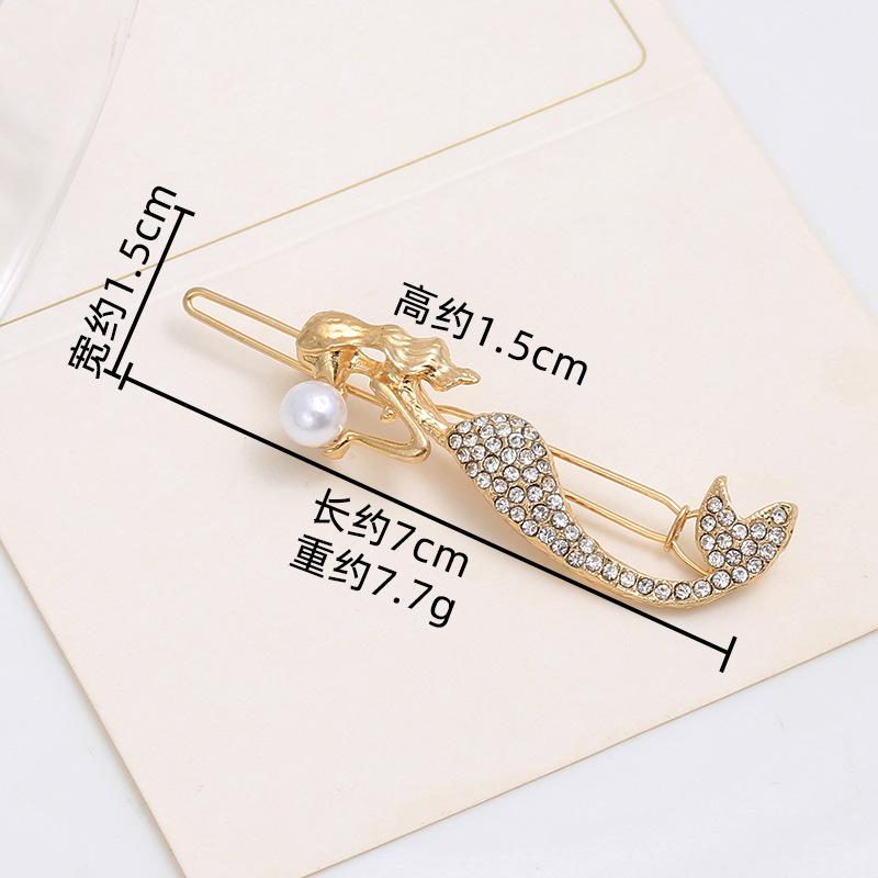 Pearl Hairpin, Advanced Sense, Exquisite Women'S English Alphanumeric Text Hairpin, Female Side Clip, Word Clip