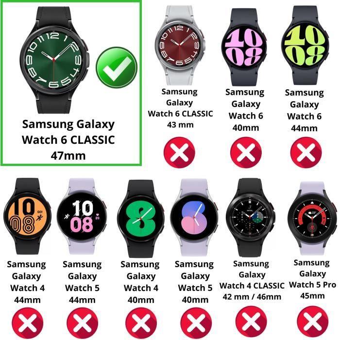Tempered Glass for Samsung Galaxy Watch 6 CLASSIC 47mm [Pack of 2] Phonillico® Anti-Scratch Watch Screen Protector