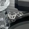 Niche Pig Nose Knot Design Ring Cold Wind Advanced Diamond Zir*****Pening Personality Light Luxury Fashion