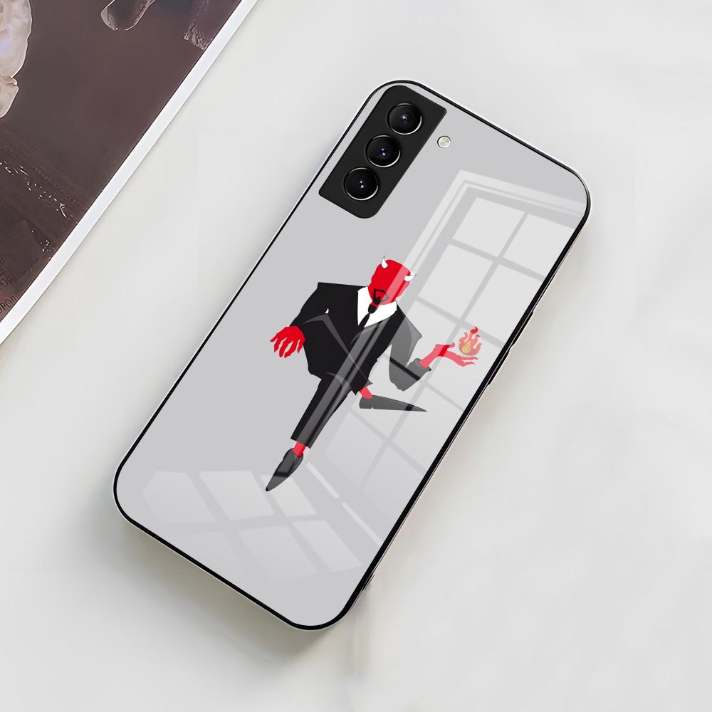 Devil In A Suit Phone Case For Samsung A56 A36 A26 A16 A15 A25 A35 A55 A14 A34 A24 A54 Glass Case