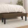 346647 vidaXL Bench Dark Brown 100x30x30 Cm Fabric