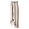 IHIMI Women's Loose Wide-Leg Brushed Trousers with Belt