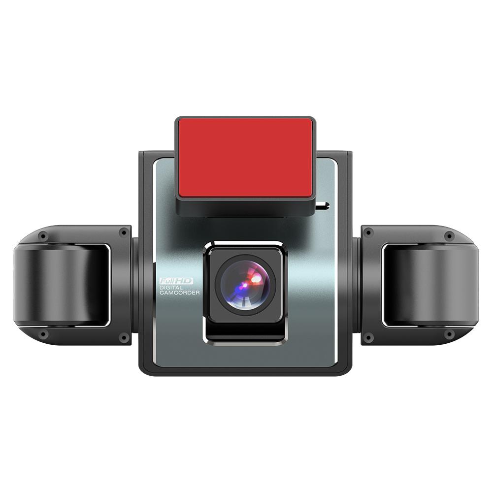 4 Channel Dash Cam Front and Rear Inside 1080P Driving Video Recorder with Night Vision G-Sensor Car Camera for Car