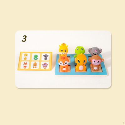 Animal Matching Game for Ages 3 4 5 Logical Thinking Cognitive Spatial Perception Home Toddlers