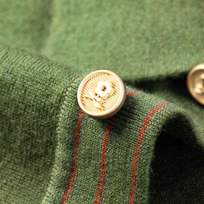 MONTAGUT Men's 32% Merino Wool Polo Sweater