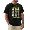 Vegan Gift Idea Vegan For Animals Water World Hunger Tshirt All Match Basic Short Sleeve Top