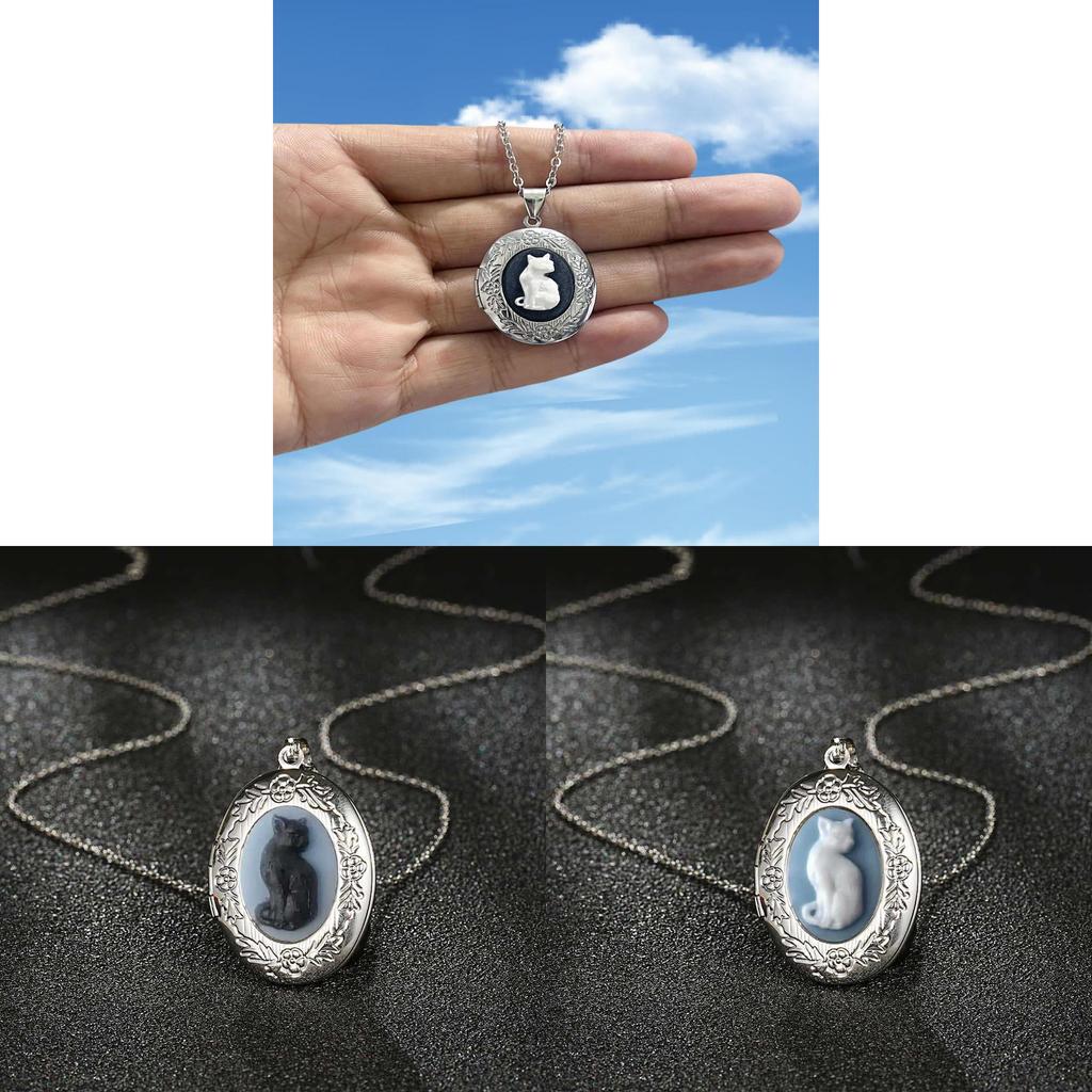 Collana Ciondolo Gatto Per Donna Con Charm Animale in Lega in Stile Vintage Per Regalo