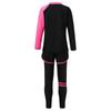 Unisex 3-teiliges Schwimmset Langarm Rashguard Oberteil Badeshorts UV-Schutz Hose Sonnensichere Bademode