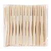 Transparent Bamboo Knot Disposable Fruit Forks, 800 Count