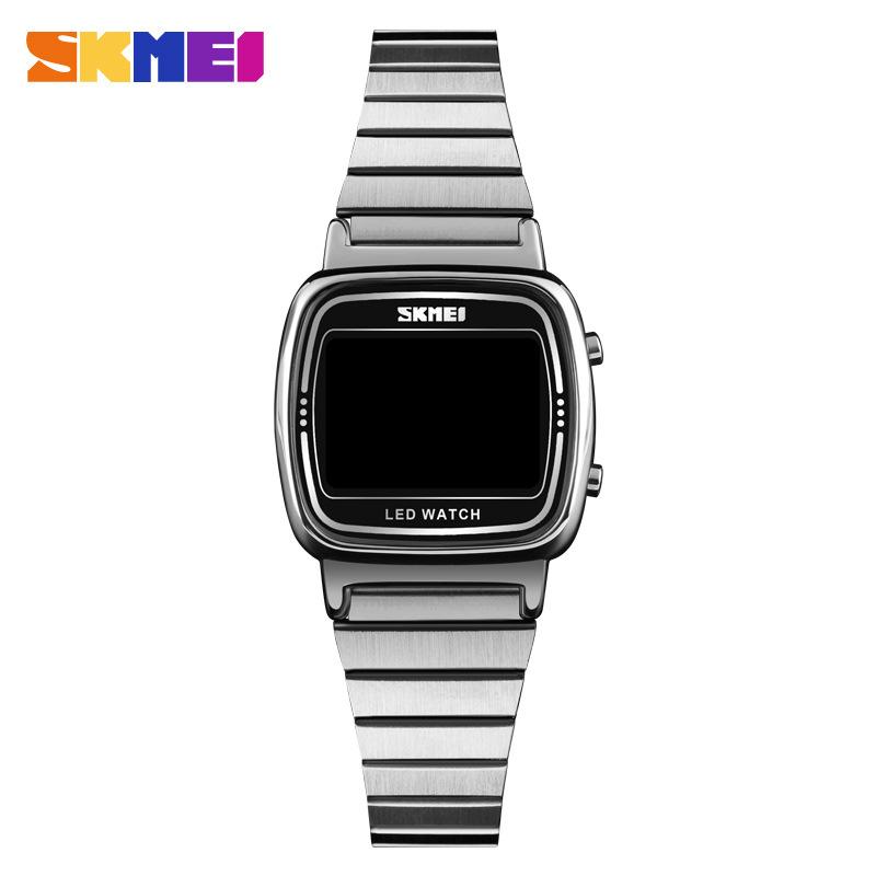 Exquisite, fashionable and simple green luminous women's ins wind led electronic watch