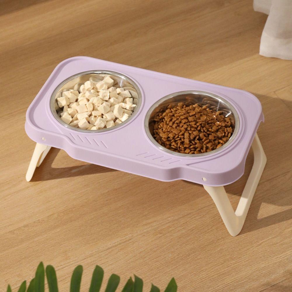 Non-Slip Pet High Footed Bowl Anti-flip Pet Water Feeder Container  for Kitten/Puppy/Bunny