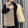 Autumn and Winter Waistcoat Women's Warm Plus Velvet Thickened Waistcoat Polar Fleece Waistcoat Sleeveless Jacket Women