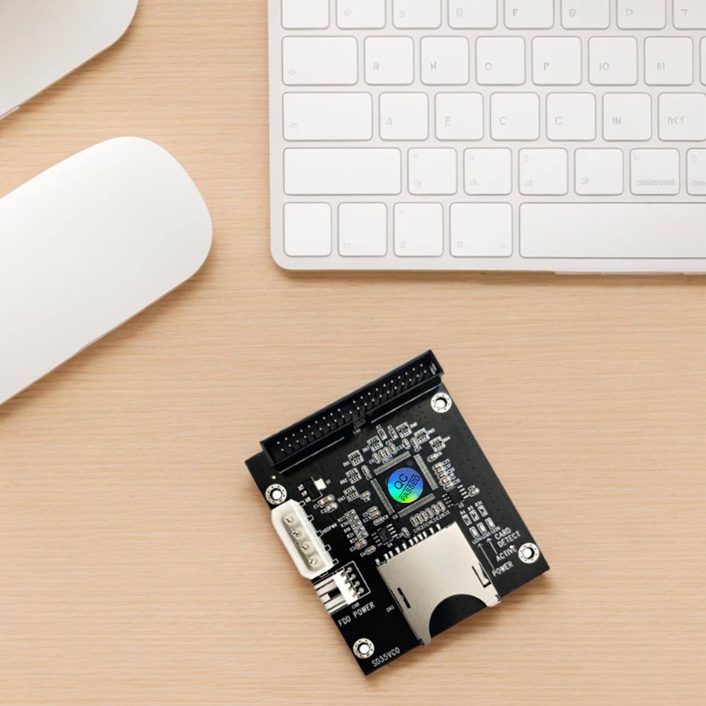 SD To IDE 3.5 Inch 40Pin Male IDE Adapter Card 40Pin IDE Hard Drive Adapter Converter Support for Dos Linux Windows