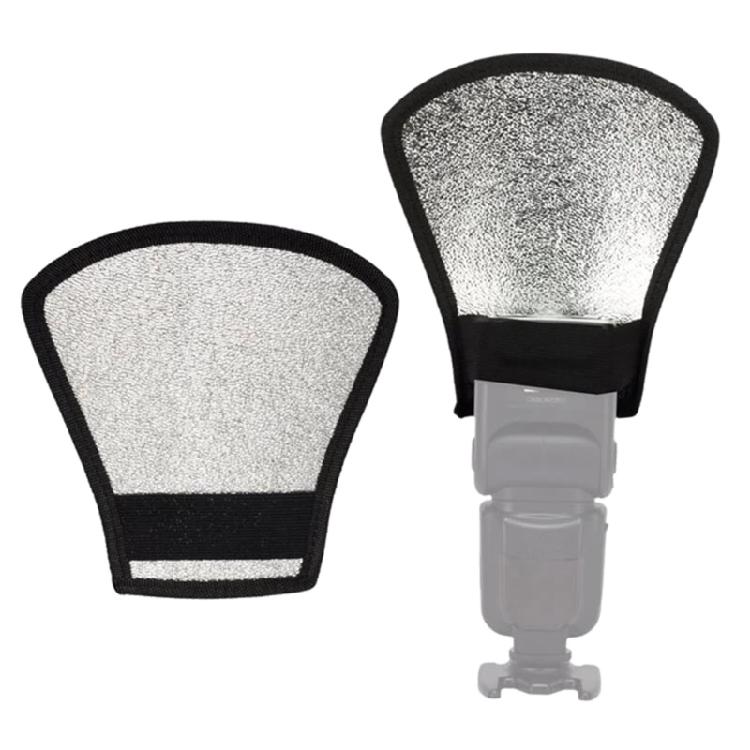 Flash Diffuser Reflector - Double Sided Flash Reflector Elastic Strap Fixing