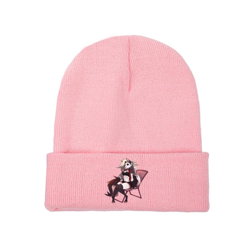 Loona Helluva Boss Octavia Comedy Strickmütze für Damen, Unisex, Beanies, Herbst-Winter-Mütze, unverzichtbare Häkelmütze