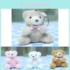 Cute Teddy Bear Plush Toy Keychain Adorable Cartoon Bear Hanging Pendant For Bags And Keys