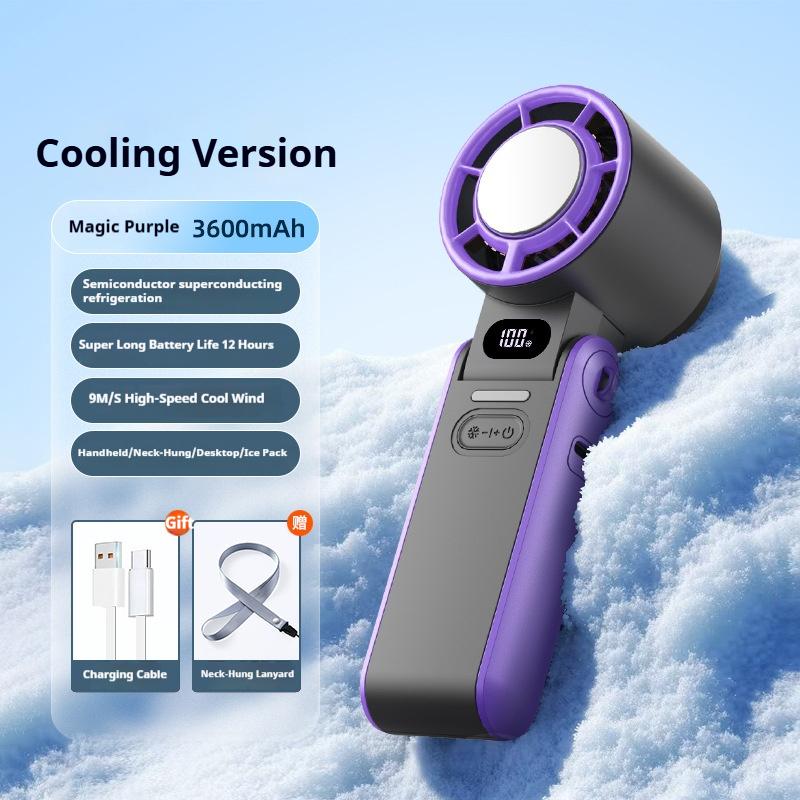 Xiaomi Portable Turbo Handheld Fan 3600mAh Rechargeable 100 Speeds Adjustable Foldable Mini High Speed Cooling Air Fan