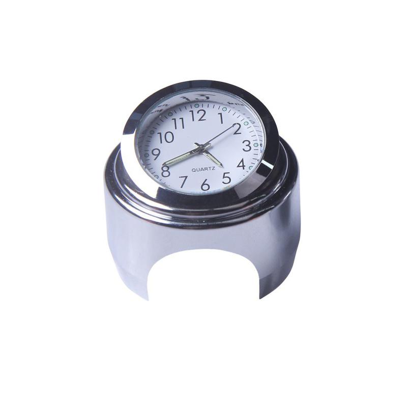 22-25mm Motorcycle Handlebar Clock Thermometer Waterproof Dial Handlebar Mount for Yamaha Kawasaki