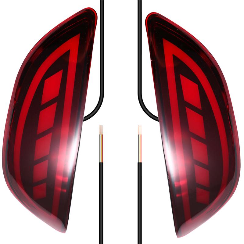 

Светодиодный задний бамперный фонарь для Hyundai Accent Verna Solaris Brio 2008-2015 Задний отражатель Стоп-сигнал Противотуманный фонарь Поворотник