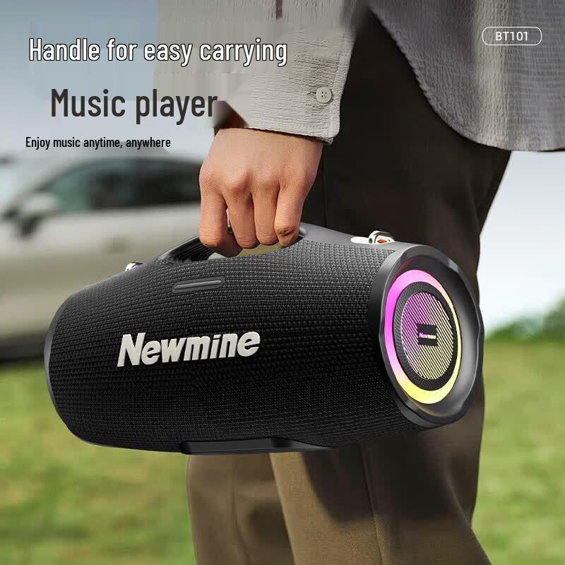 Newmine BT101 Portable Bluetooth Speaker with RGB Lights (CN version)