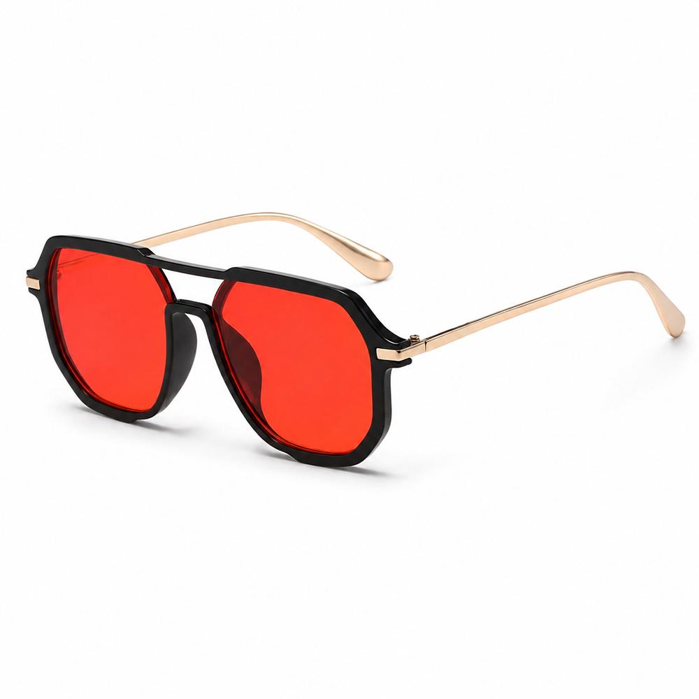 Retro Double Bridge Square Sunglasses Women Men Vintage UV400 Fashion Sun Glasses Daily Outdoor
