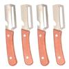 Set Multifunzione Pelapatate Verdure 4 Pezzi Lama in Acciaio Inossidabile Manico in Legno Affettatore e Strumento per Sbucciare Cipolle Gadget da Cucina Combo