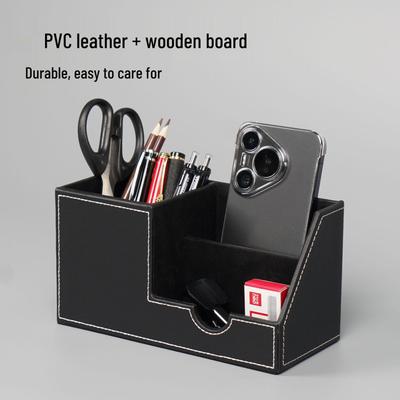 Nordic Multifunctional Desktop Pen Holder & Business Card Storage Box - Cute, Fresh, Creative Office Accessory for Students