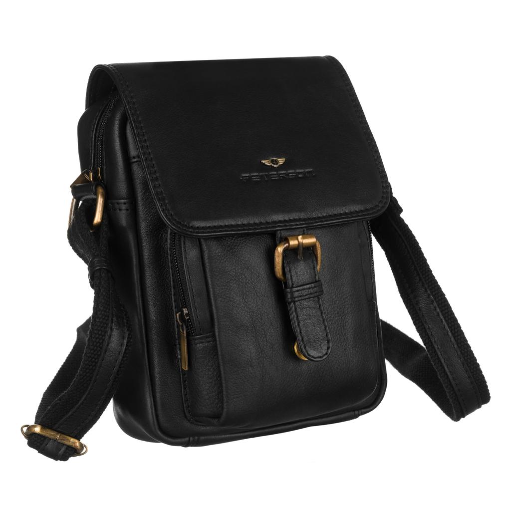 Men's leather shoulder bag - Peterson
