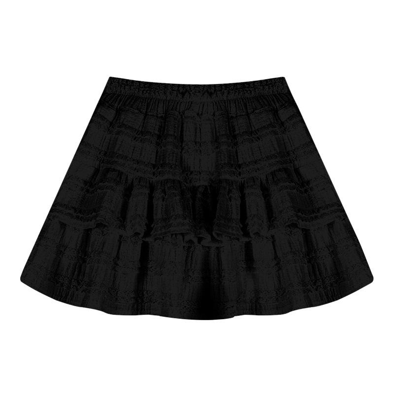 

Women s Ballet-Style White Cake Midi Skirt - French A-Line Puff Skirt 4XL