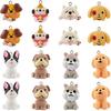 16 Stück Harz Hund Anhänger 3D Niedlich Undurchsichtig Hund Anhänger Süß Cartoon Welpen Tier Hängeanhänger für DIY Halskette Armband Ohrring Schlüsselanhänger