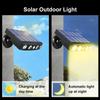 Yard Garden Garage Solar Wall Light LED Street Lights with Motion Sensor Outdoor Waterproof Pathway Spotlight