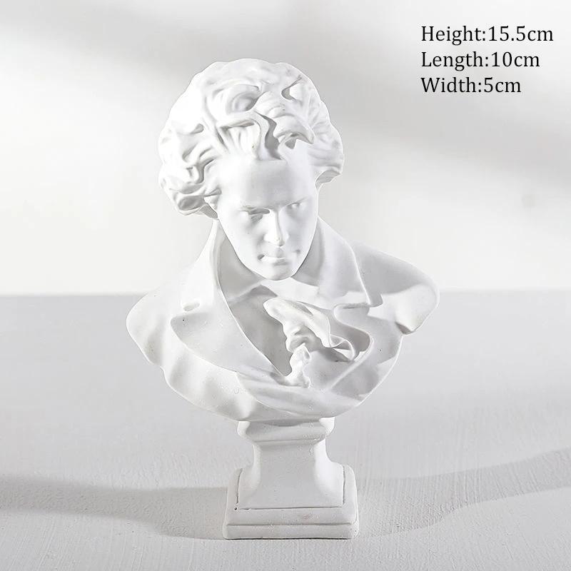 Ancient Greek Goddess Athena Sun God Apollo Mini Plaster Resin Statue Nordic Home Decoration David Head Figurine Art Ornaments