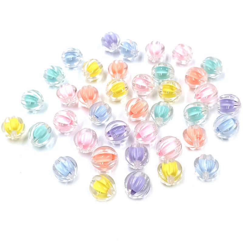 

Акриловые материалы ручной работы «сделай сам», подвески для изготовления ювелирных изделий, бусины в виде тыквы/персика в форме сердца, 10 шт., прозрачные/матовые Pumpkin/Transparent разноцветный