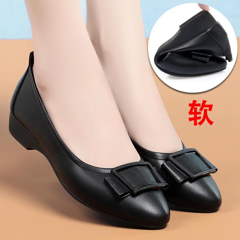 Spring Autumn Woman Shoes 2026 Shallow Mouth Elegant Office Shoes Female Pumps Fashion Black Work Shoes Size 35-42 Comfort