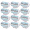 12Pcs Women's Razor Blade Refills 3 Blade Replacement Razor Blade for Body Armpit Hair Removal