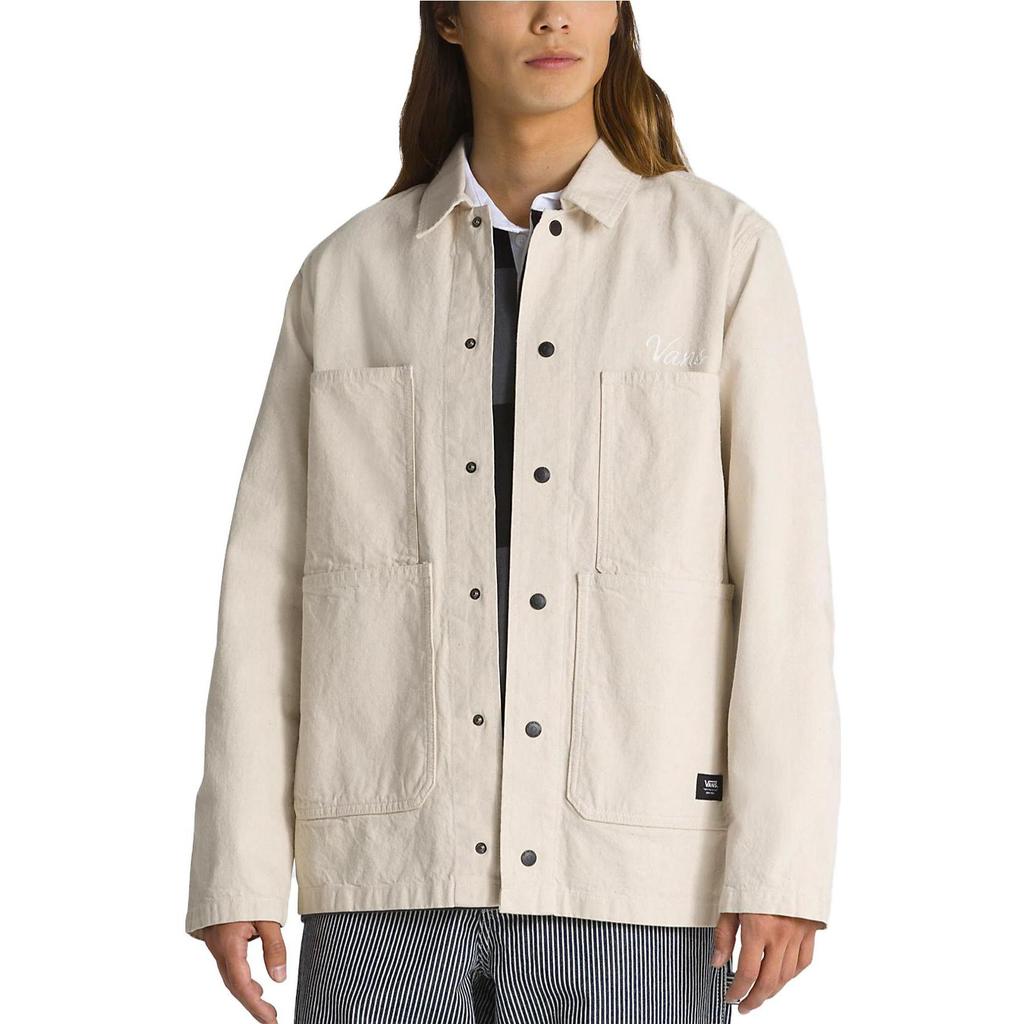 Vans Hickory Stripe Drill Chore Jacket Men Jacket Off-White VN0008G27VJ