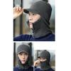 Winter Knitted Headwear Polyester Warm Hat Knit Scarf Combo for Biking Skiing And Outdoor Sports Warm Ushanka