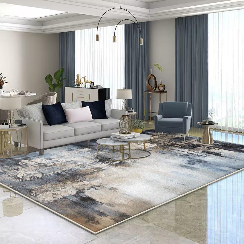 Modern Abstract Living Room Decoration Carpet Large Area Soft Lounge Rug Nordic Rugs for Bedroom Washable Anti-slip Floor Mat