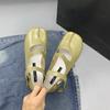 Women Brand Design Split toe Flats Shoes Tabi Ninja Low Heels Lightweight Platform Casual Shoes Women Chunky loafers