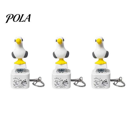 Klíčenka s tlačítkem zvuk žáby racek, Kreativní hlasová hračka pro úlevu od stresu se zvuky zvířat a LED světlem, Dobíjecí mačkací Fidget pro děti i dospělé Výprodej 3pcs A white
