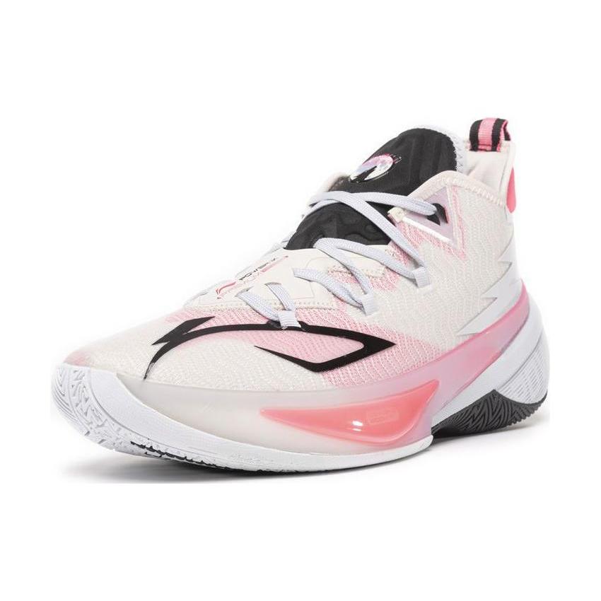 Li Ning Power 9 Premium Textile, Synthetic Leather, TPU Abrasion Resistant Breathable Mid Top Basketball Shoes Men's ABAS073-7