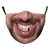 Washable Reusable Human Face Expression Print Mask Realistic Printed Novelty Gag Mask  Halloween
