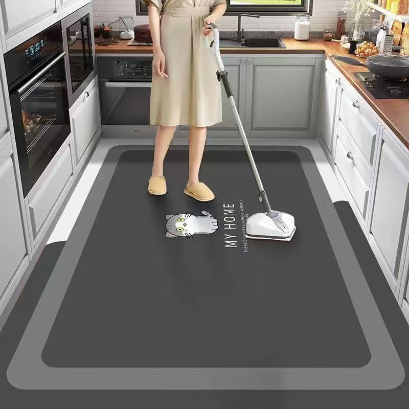 

диатомовая грязь кухонный коврик для пола нескользящий впитывающий коврик дверь дверь коврик для грязных ног бытовой моющиеся салфетки полный ковер 90X140CM