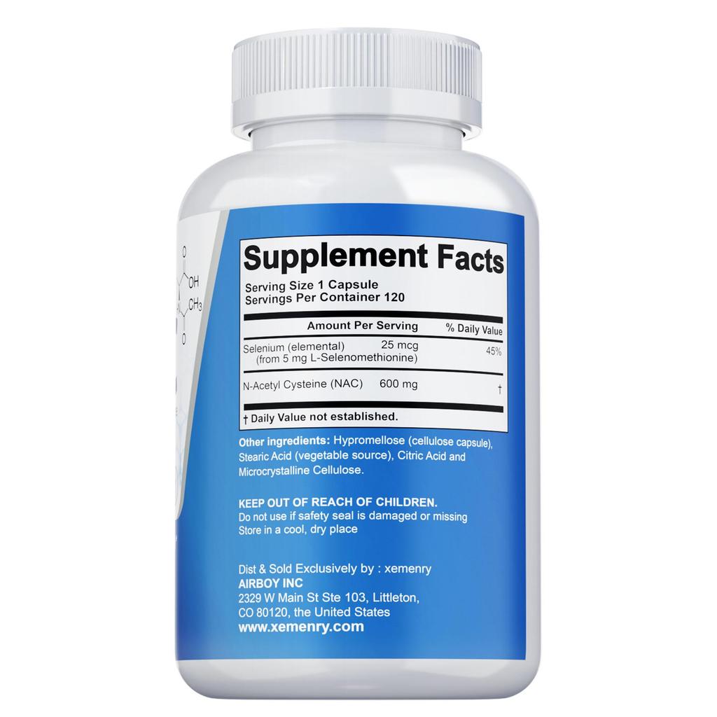NAC 600 mg - N-acetylcystein - Zdraví dýchacích cest, Plíce, Čištění jater a ledvin