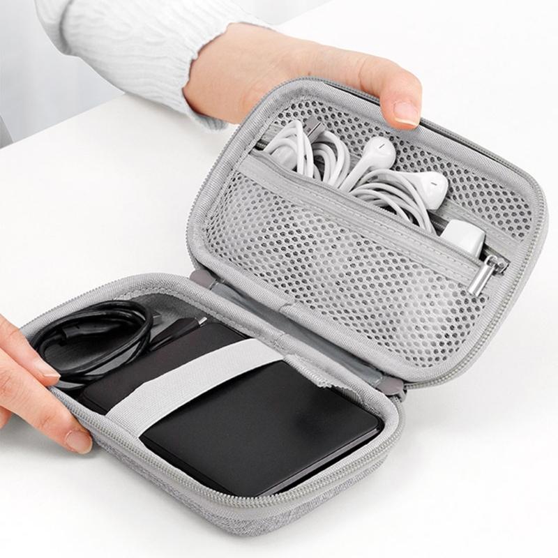 Mobile Phone Charging Adapter Protective Bag Hard Disk for M.2 Hard Drive Earphone Data Line Storage Case