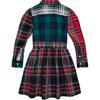Polo Ralph Lauren Dress Plaid Logo Ruffled Short Kids Dresses Multicolor 313951840001