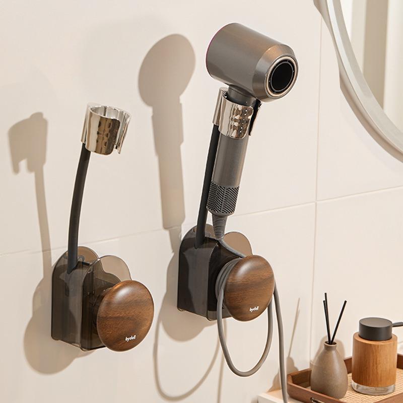 Suction Cup Hair Dryer Stand, Lazy Person Free Hands, Hair Dryer Hanging Rack, Bathroom Hair Dryer Stand, Non-drilling Storage Rack