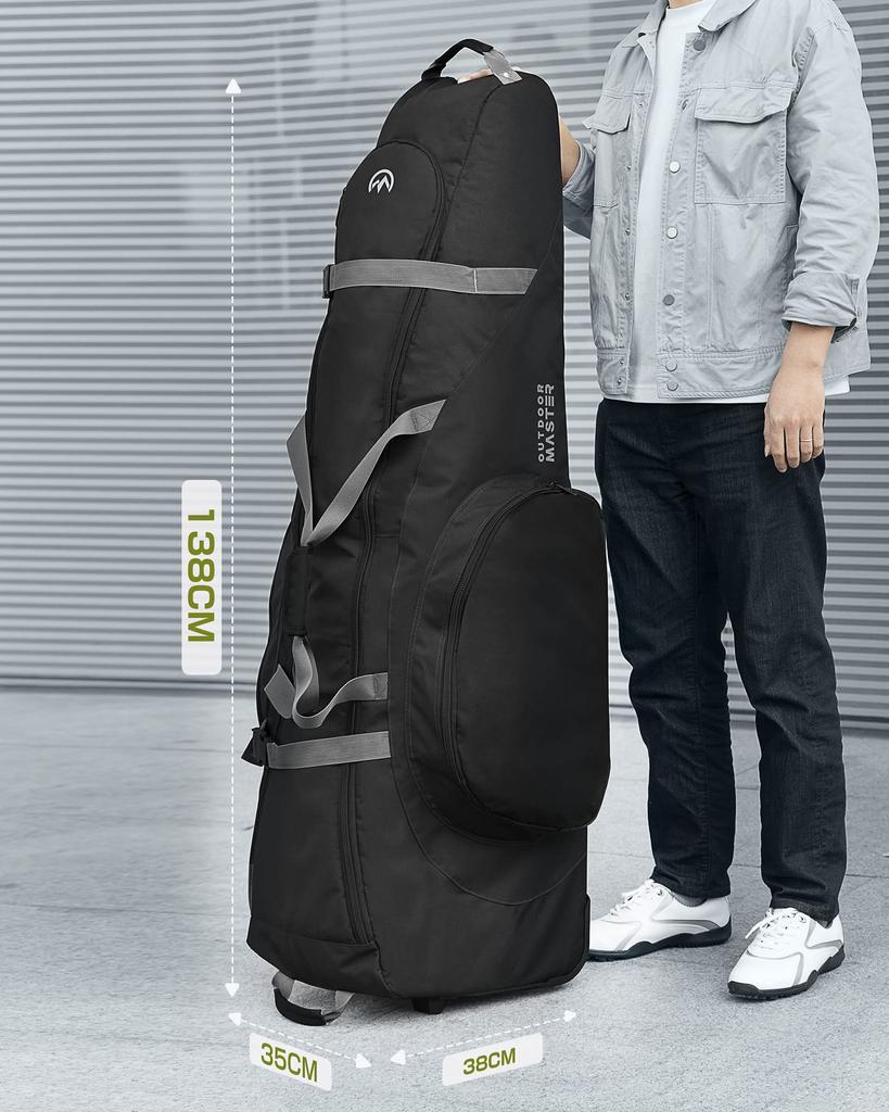 OUTDOORMASTER Golf Bag Cover with 900D Fits up to Golf Durable and this compact golf bag cover from OUTDOORMASTER offers protection from rain and